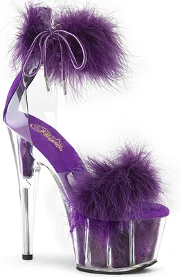 Produktbild von ADORE-724F Damen Sandale von Pleaser, Transparent Lila , EU 36, US 6