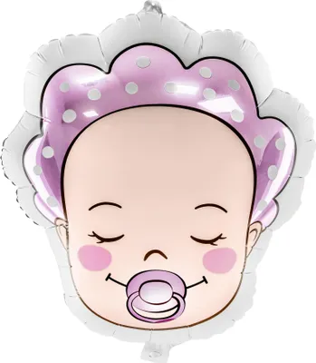 Immagine prodotto di Pallone in foil bimba 40x45cm rosa beige