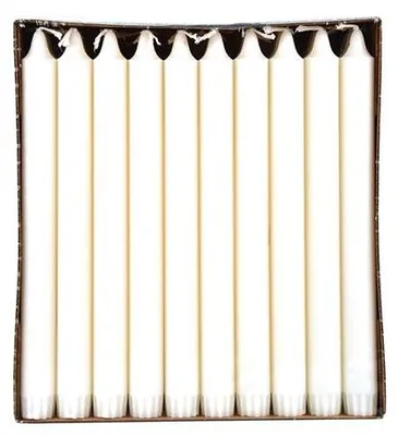 Produktbild von Papstar Kronkerzen Ø 2,2 cm · 20 cm weiß aus 100 % Stearin, 150 Stück