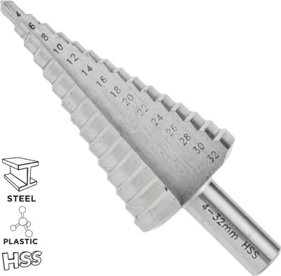 Produktbild von Stufenbohrer Weihnachtsbaum 4-22 mm 57H739 GRAPHITE