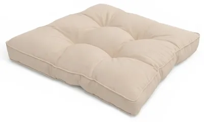 Produktbild von Beautissu Lounge Kissen Outdoor Sitzkissen Flair LK, 50x50x10cm, Natur