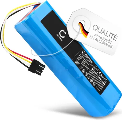 Image de CELLONIC 1x Batterie pour Aspirateur Compatible avec Dreame RL55L, Compatible avec Roborock S7, Compatible avec Dreame L10s Ultra, D10 - (5200mAh, 14.4V)