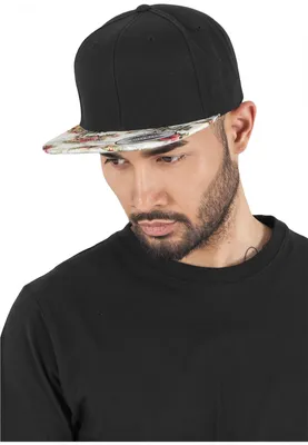 Produktbild von FLEXFIT 6089F | Floral Snapback Cap / Kappe / Mütze / Hut - Farbe: Black/Mint (Floral) - Größe: One Size