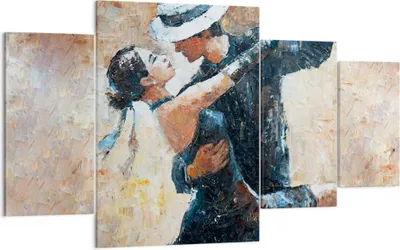 Produktbild von Bild auf Leinwand - Leinwandbild - tanzen sie - 160x90cm - Wand Bild - Wanddeko - Wandbilder - Leinwanddruck - Bilder - Kunstdruck - Wanddekoration - Leinwand bilder - Wandkunst - DL160x90-3773