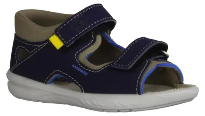 Produktbild von Ricosta Mantu 503500403 Kindersandale, Synthetik, Nautic/Kies, Jungs, Weit - Kinderschuhe Lauflernschuhe Gr. 18 - 26, Blau