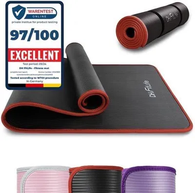 Zdjęcie produktu dla Gruba mata sportowa antypoślizgowa, 183x61x1 cm
