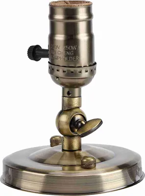 Produktbild von Vintage Lichthalter E27 Wandlampe mit Schalter für Heimgebrauch und Dekoration 220V Bronze