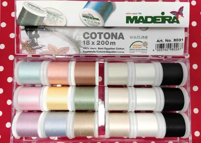 Produktbild von Madeira Cotona 80, Nähmaschine, Multi, Baumwolle, 200 m