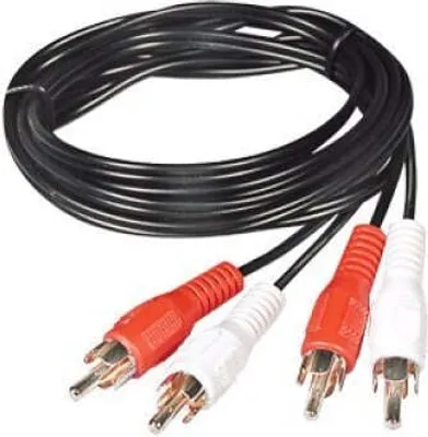 Obrázok produktu pre Philips SWA2523W/10, 2 x RCA, Samec, 2 x RCA, Samec, 3 m, Čierna