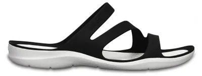 Produktbild von Crocs Swiftwater, Weiblich, Erwachsener, Rutschen, Schwarz, Weiß, Einfarbig, 37 - 38