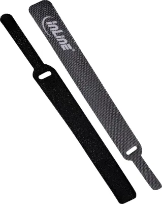 Produktbild von InLine® Klettkabelbinder mit Lasche 12x150mm, 10er, schwarz