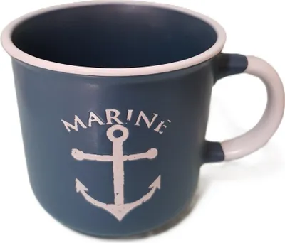 Produktbild von Becher KERAMIK, 400 ml. groß Blau Marine