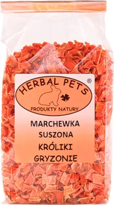 Immagine prodotto di Carote essiccate - Snack naturale per conigli e roditori 125G