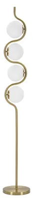 Immagine prodotto di Lampada da terra Glamy S 4 luci in ferro dorato e vetro opalino