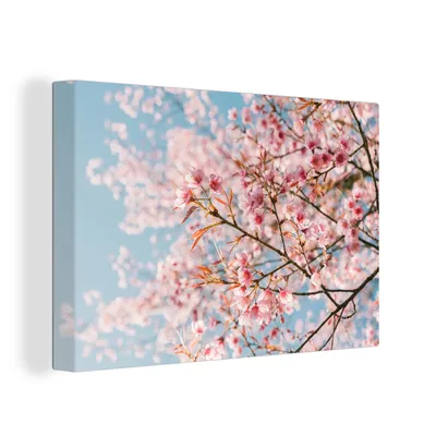 Zdjęcie produktu dla OneMillionCanvasses® - Obrazy na płótnie - 150x100 cm, Sakura - Wiosna - Gałęzie, Dekoracja ścienna z nadrukiem