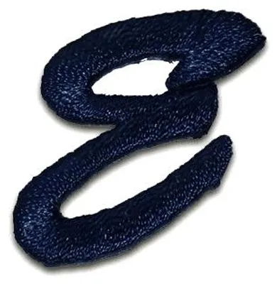 Produktbild von Buchstabe E 3.3x3.2cm: Alphabet Buchstaben Einzeln Auswählbar - Aufnäher, Bügelbild, Aufbügler, Applikationen, Patches, Flicken, Zum Aufbügeln