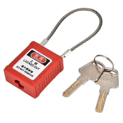 Obrázok produktu pre Bezpečnostný závesný zámok – systém blokovania a označovania (Lockout/Tagout) – izolácia s dlhým hákom, príslušenstvo pre údržbu a ochranu pri práci