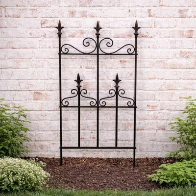 Produktbild von AltoBelli Rankgitter SILVIO Metall Zaun 44x100 cm Rankzaun Beetbegrenzer