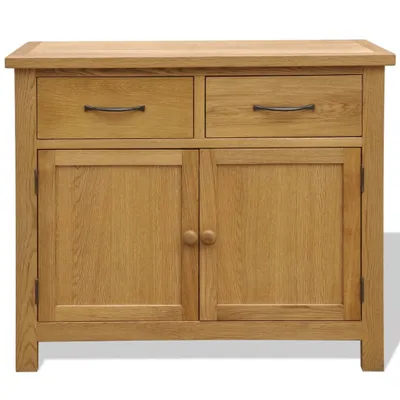 Zdjęcie produktu dla vidaXL Kredens 90x33,5x83 cm lite drewno dębowe
