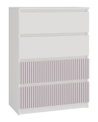 Immagine prodotto di Cassettiera con cassetti per camera per bambini DUSTER - bianco / rosa