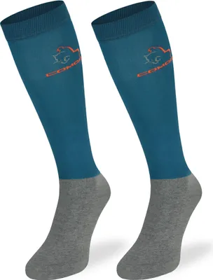 Produktbild von SKIETY Reitsocken aus Mikrofaser Reitsocken Damen & Kinder Kniestrümpfe - 39-42 - Petrol