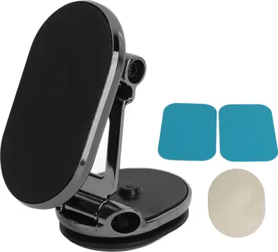 Obrázok produktu pre Magnetický držiak na mobil do auta, magnetický držiak, otočný o 360°, univerzálny držiak na palubnú dosku, do auta, čierny