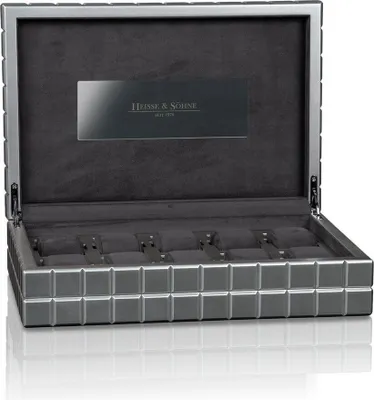 Produktbild von Heisse & Söhne - 70019-210.166.50 - Uhrenbox - für 10 Uhren - Dover 10 - Anthrazit Silber