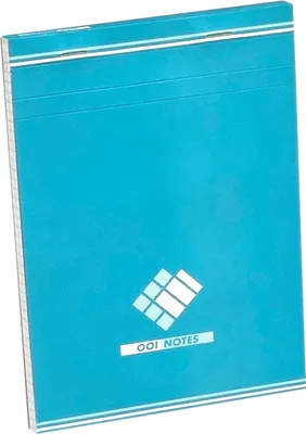 Notizblock A5, kariert 5 mm, 200 Seiten, 40 Stück, blau