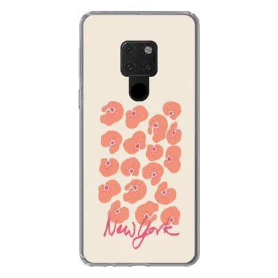 Produktbild von MuchoWow® Handyhülle Schutzhülle Hülle für Huawei P40 Lite Blume - Abstrakt - New York Silikon Softcase Handy Hülle - Handy