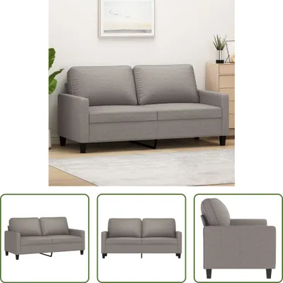 Produktbild von The Living Store 2-Sitzer-Sofa Taupe 140 cm Stoff