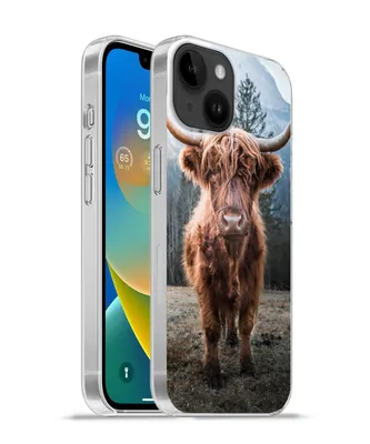 Produktbild von MuchoWow® Handyhülle Schutzhülle Hülle für Apple iPhone 14 - Softcase Schottischer Highlander - Berg - Tier Silikon Softcase Handy Hülle - Mobiltelefonhülle