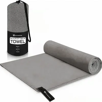 Zdjęcie produktu dla RĘCZNIK Z MIKROFIBRY SZYBKOSCHNĄCY MIĘKKI SIŁOWNIA PLAŻA BASEN 180x90 cm