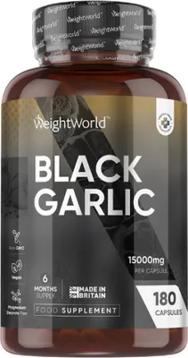 Immagine prodotto di Integratore alimentare Weightworld Aglio nero, 180 capsule