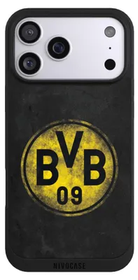 Produktbild von NIVOCASE Handyhülle für Apple iPhone 17 Pro Max  Hülle NIVOpure Case Schwarz BVB Borussia Dortmund Fanartikel