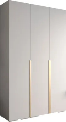 Produktbild von MEBLE KRYSPOL Inova 1 Schrank - 236,7x150x47cm - Weiß Weiß Gold