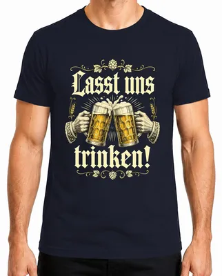Obrázek produktu pro Pijme! Pivo, velký pohár, , na zdraví, zábava, pánské tričko, tmavě modrá, velikost L