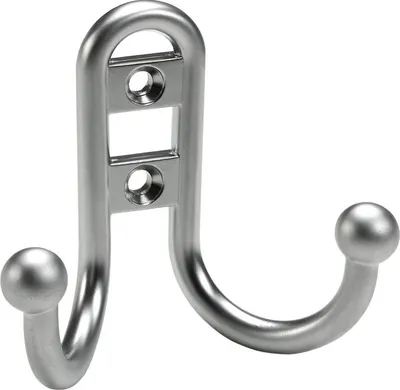 Produktbild von Hettich Mantelhaken 6,8 x 7,7 x 3,5 cm Aluminium-Optik - 1 Stück