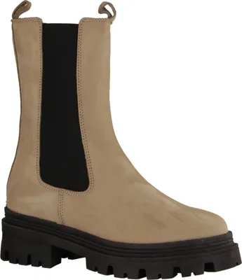 Produktbild von Tamaris 25498-341 Schlupfstiefelette, Damen Leder, Taupe (Beige), NEU - Damenschuhe Modische Stiefelette / Boots, Beige, leder, absatzhöhe: 25 mm