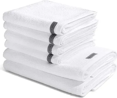 Produktbild von Ross Selection 4 X Handtuch 2 X Duschtuch im Set Weiche Frottee-Qualität für besten Komfort, Hohe Saugkraft und schnelle Trocknung, Stilvolles Design mit gewebter Bordüre
