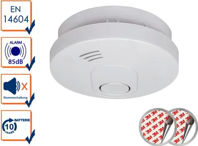 Produktbild von ELRO FS1510 Rauchmelder | 10 Jahre Batterie | Magnetisches Befestigungsset | Entspricht der europäischen Norm EN14604 | Weiß | 1 Stück