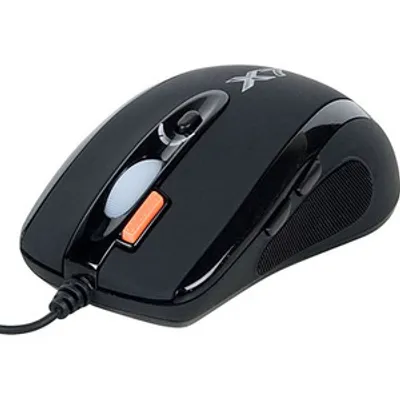 Produktbild von A4Tech XL-750BK, Laser, USB Typ-A, 3600 DPI, Schwarz, Rot