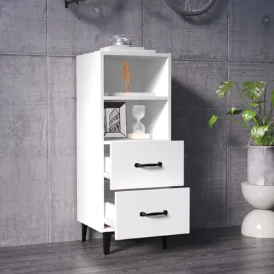 Produktbild von "im Sonderangebot"Sideboard - praktischem Design - Wohnzimmerschrank - Kommde für Flur - Weiß 34,5x34x90 cm Holzwerkstoff DEMöbel 6540805