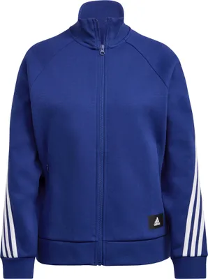 Produktbild von Adidas Damen Trainingsjacke W Fi 3S Tt in der Farbe Vicblu und Größe Xl
