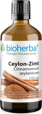 Produktbild von Bioherba Ceylon-Zimt Cinnamomum zeylanicum Tropfen Tinktur 100 ml