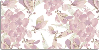 Produktbild von Schreibtischmatte Tischunterlage 90x45 cm Mauspad - Hibiscus hellrosa