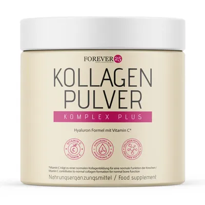 Produktbild von Forever25 Kollagen Komplex Pulver |Schönheit kommt von innen | Einfache Anwendung | 300g