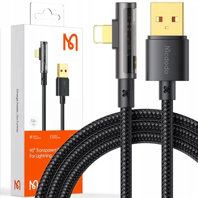 Zdjęcie produktu dla Mcdodo Kabel Kątowy Usb Lightning Szybkiego Ładowania 36W Do Iphone 14 2M