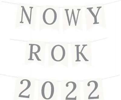 Immagine prodotto di Striscione ghirlanda CAPODANNO 2022 Argento Capodanno