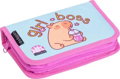 Obrázek produktu pro Penál "Lollipop Capybara", 2 klopy, na zip, LIZZYSULI 7210046000
