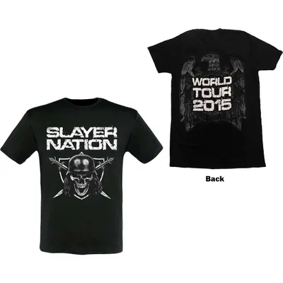 Produktbild von Slayer Slayer Nation 2015 Dates (Back Print) Black XL T-Shirt